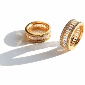 Gold Baguette CZ Ring